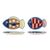 Bloomingville - Willy Plate - Multi - Set Of 2 -Stoneware / Home and Kitchen Kitchen Home & Kitchen
