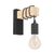 Eglo - TOWNSHEND Wall Lamp - Black & FSC-Certified Wood / Home and Kitchen Lightning Home & Kitchen