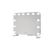 Glow Up - Makeup Artist Mirror - Square w. 12 LED Lamps - White / Beauty Uncategorized (Beauty)