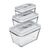 Set of 3 Glass Containers Zwilling Fresh & Save Κουζίνα Σπίτι & Κουζίνα
