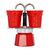 Bialetti Mini Express coffee machine red 2tz + 2 cups Καφετιέρες Συσκευές