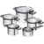 ZWILLING SIMPLIFY 66870-005-0 Pots set Stainless steel 5 pcs. Silver Black Κουζίνα Σπίτι & Κουζίνα