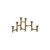 House Doctor - Candle stand w. 6 cups, HDMove - Brass - l: 50 cm, h: 17 cm / Home and Kitchen