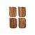 House Doctor - Eya Cutting Board - 13x18 cm - Set of 4 / Home and Kitchen