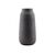 House Doctor - Groove Vase - H35 cm - Black / Home and Kitchen