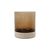 House Doctor - Rivo Candle Holder - H17.5 cm, Ø15 cm - Brown / Home and Kitchen