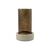 House Doctor - Rivo Candle Holder - H21.5 cm, Ø13 cm - Brown / Home and Kitchen