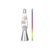 iTotal - Spaceship LED Lava Lamp with Color-changing Light - White Wax and Silver Base - Silver / Home and Kitchen