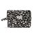 Karen - Large toiletry bag with embroidered daisies - Black - Large / Luggage and Travel Gear