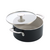 KitchenAid - Coloured Aluminum Casserole with Lid - Matte Black - 20 cm / Home and Kitchen