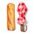 Kikkerland - New Baguette Umbrella - Red-and-White Gingham - 2.25 inches by 12 inches closed, 30.75 inches opened / Luggage and Travel Gear
