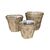 Scandinavian Collection - Rattan Plant Baskets - Natural - Set of 3 / Home and Kitchen