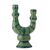 Bloomingville - Salandy Candle Holder - Green - Stoneware / Home and Kitchen