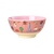 Rice - Melamine Bowl with Red Kids in Paris Print - Pink - 700 ml / Home and Kitchen