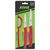 KOHE 3-piece knife set with peeler, assorted colours