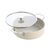 KitchenAid - Coloured Aluminum Covered Skillet with 2 Sidehandles - Almond Cream - 28 cm / Home and Kitchen