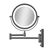 Gillian Jones - Double-Sided Wall Mirror w. LED Light & x10 Magnification - Black / Beauty Tools & Accessories Makeup
