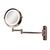 Gillian Jones- Double sided wall mirror w. LED - x1/x10 magnification  - kobber / Beauty Tools & Accessories Makeup