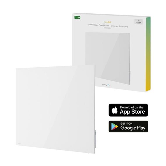 Hombli - Smart IR Glass Heatpanel 400W, White / Home and Kitchen Συσκευές Σπίτι & Κουζίνα