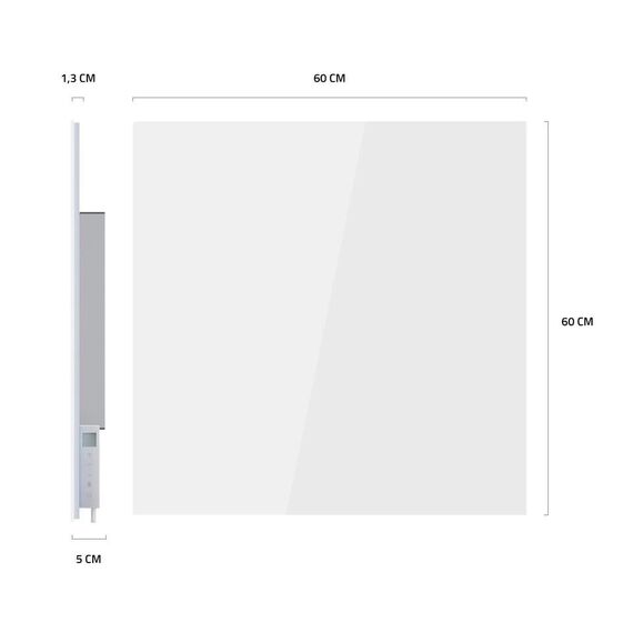 Hombli - Smart IR Glass Heatpanel 400W, White / Home and Kitchen Συσκευές Σπίτι & Κουζίνα