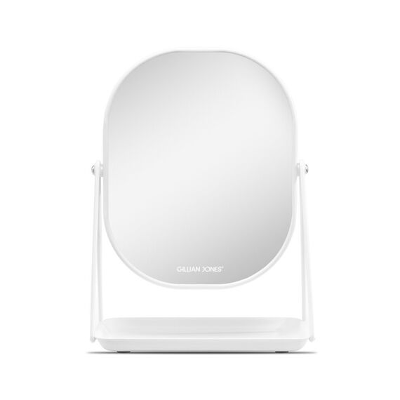 Gillian Jones - Table Mirror With Tray White / Beauty Tools & Accessories Makeup
