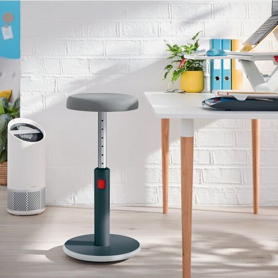 Leitz - Ergo Cozy Active sit-stand balance chair - Grey / Home and Kitchen Αταξινόμητα (Σπίτι & Κουζίνα) Σπίτι & Κουζίνα