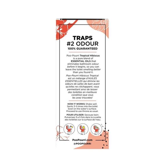 Poo~Pourri - Tropical Hibiscus Toilet Spray 59 ml / Home and Kitchen Καθαρισμός Σπίτι & Κουζίνα