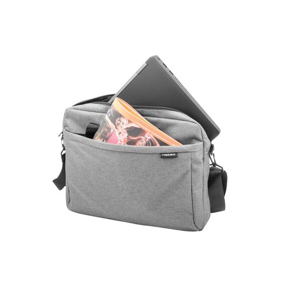 NATEC Mustela notebook case 39.6 cm (15.6") Messenger case Grey Τσάντες Laptop Βαλίτσες & Τσάντες