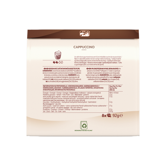 Senseo® Coffee Pads - Cappuccino - 8 pcs / Food & Drink Κάψουλες Καφές