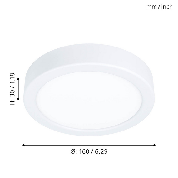 EGLO - FUEVA 5 CEILING - WHITE - 160mm / Home and Kitchen Lightning Home & Kitchen