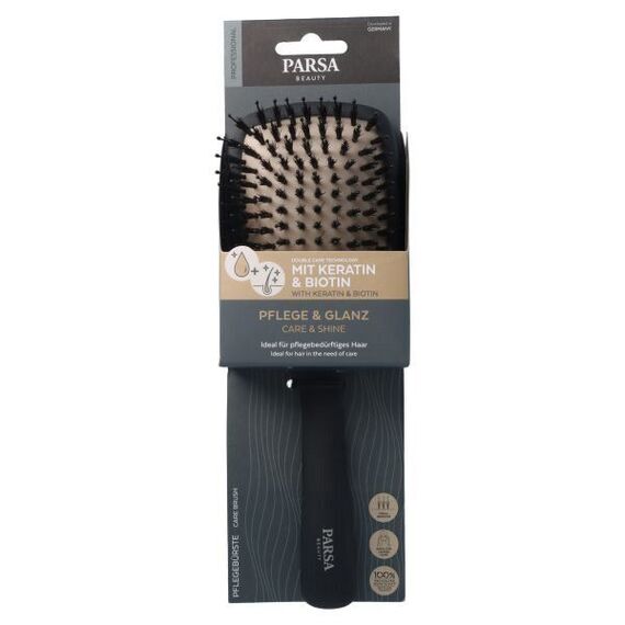 Parsa - KERATIN CARE & SHINE PADDLE BRUSH - Black - L / Beauty Εργαλεία Μαλλιών Περιποίηση Μαλλιών