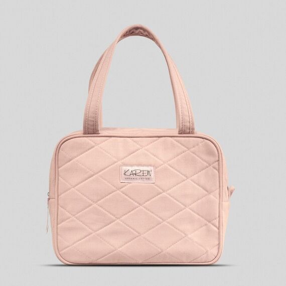 Karen - Toilet bag with handle - Nude quilt / Beauty Αξεσουάρ Ομορφιάς Γυναικεία Περιποίηση