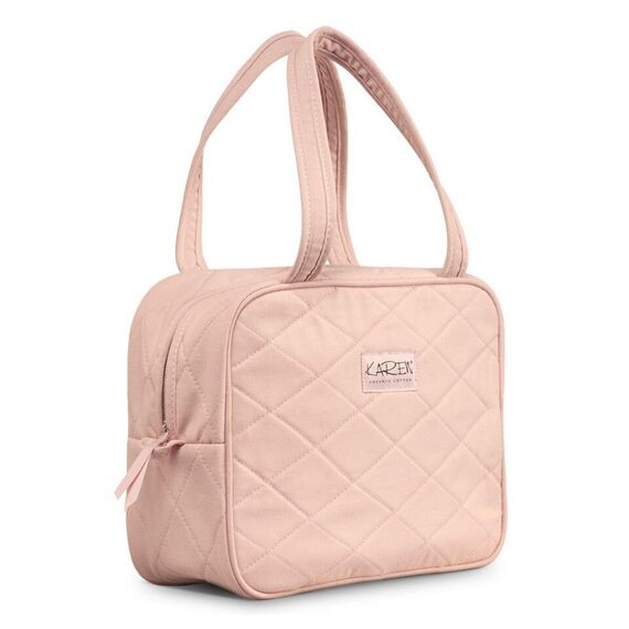 Karen - Toilet bag with handle - Nude quilt / Beauty Αξεσουάρ Ομορφιάς Γυναικεία Περιποίηση