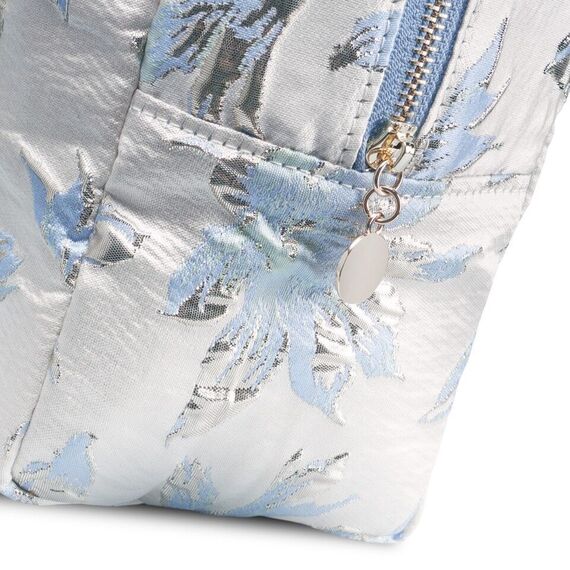Karen - Toiletry Bag - Blå/hvid brokade / Beauty Accessories Woman Care