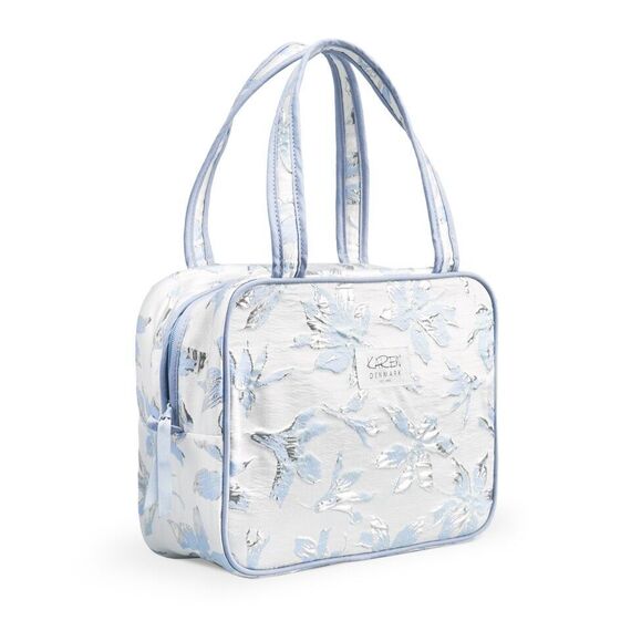 Karen - Toiletry bag with handle - Blue brocade / Beauty Αξεσουάρ Ομορφιάς Γυναικεία Περιποίηση