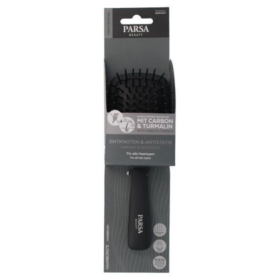 Parsa - Carbon Antistatic Paddle Brush - Black - S / Beauty Εργαλεία Μαλλιών Περιποίηση Μαλλιών