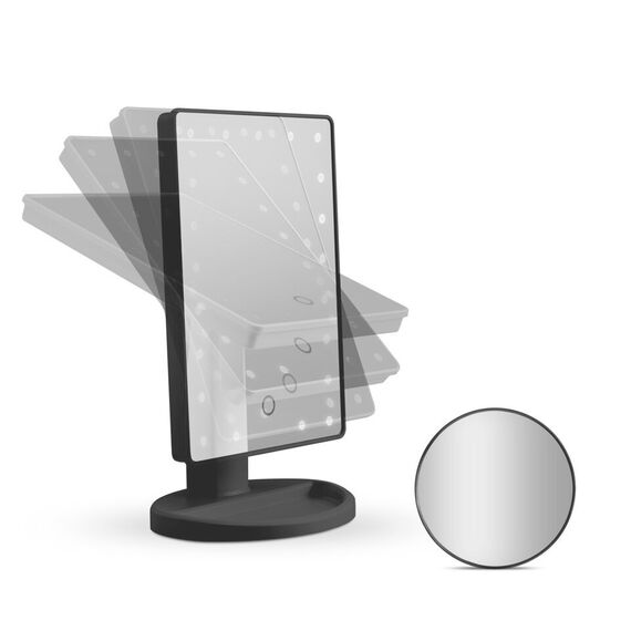 Gillian Jones - Makeup Mirror with LED Light, Touch Function, and GWP Suction Cup Mirror - White / Beauty Αξεσουάρ & Εργαλεία Μακιγιάζ