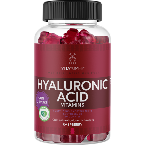 VitaYummy - Hyaluronic Acid - Raspberry - 60 pcs / Health and Personal Care Βιταμίνες & Μεταλλικά Στοιχεία Προσωπική Φροντίδα