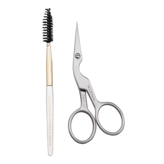 Tweezerman - Brow Shaping Scissors & Brush / Beauty Tools & Accessories Makeup
