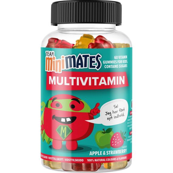 Team MiniMates - Multivitamin Apple & Strawberry 60 pcs / Health and Personal Care Βιταμίνες & Μεταλλικά Στοιχεία Προσωπική Φροντίδα