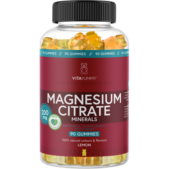 VitaYummy - Magnesium - Lemon - 90 pcs / Health and Personal Care Βιταμίνες & Μεταλλικά Στοιχεία Προσωπική Φροντίδα