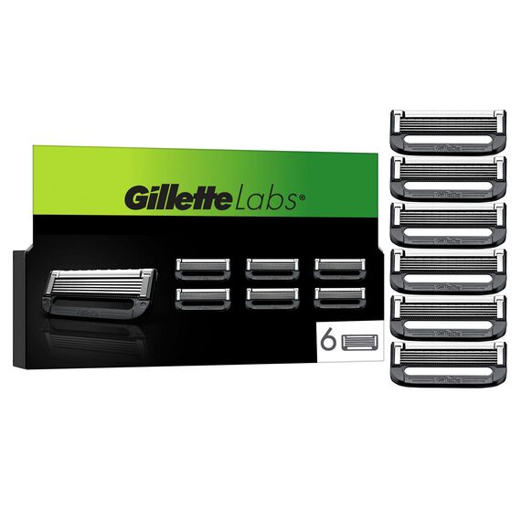 Gillette - GilletteLabs Razor Blades - Green/Black - 6 pcs / Health and Personal Care Shave & Beard Care Man Care