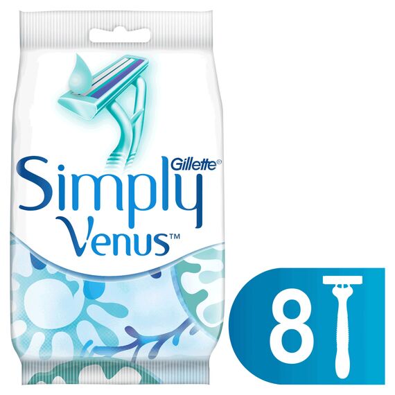 Venus - Gillette Simply Venus 2 Women's Disposable Razors - White/Blue / Health and Personal Care Αξεσουάρ Ομορφιάς Γυναικεία Περιποίηση