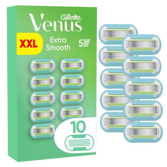 Venus - Gillette Venus Extra Smooth Razor Blades - Green/White - 10 pcs / Health and Personal Care Αξεσουάρ Ομορφιάς Γυναικεία Περιποίηση