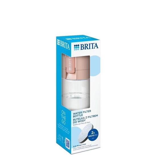 Brita Vital peach 2-disc filter bottle Kitchen Home & Kitchen