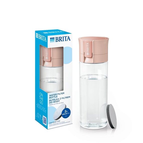 Brita Vital peach 2-disc filter bottle Kitchen Home & Kitchen