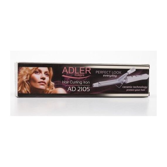 Adler AD 2105 Curling iron Warm Metallic,White 25 W Hair Tools Hair Care