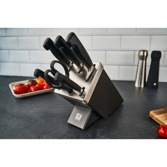 ZWILLING FOUR STAR 35148-507-0 kitchen knife/cutlery block set 7 pc(s) Grey Kitchen Home & Kitchen