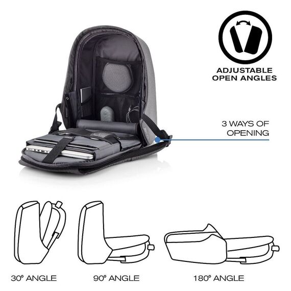 XD DESIGN ANTI-THEFT BACKPACK BOBBY HERO REGULAR GREY P/N: P705.292 Σακίδια Πλάτης Βαλίτσες & Τσάντες
