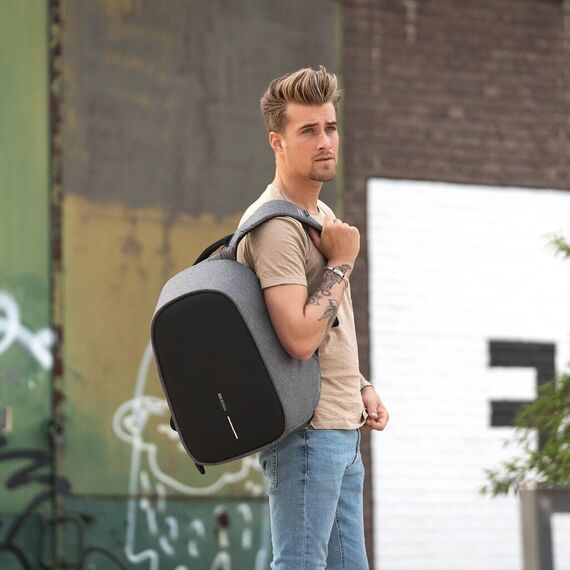 XD DESIGN ANTI-THEFT BACKPACK BOBBY HERO REGULAR GREY P/N: P705.292 Σακίδια Πλάτης Βαλίτσες & Τσάντες